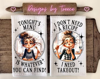 Tired Mom Kitchen Towel PNG: Funny Sarcastic Mama Design (Digital Download)
