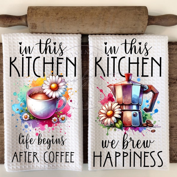 Funny Coffee Drinker Kitchen Towel Apron Sublimation Bundle - Graphic Designs - Instant Digital Download - Mother's Day Gift - Funny Sayings