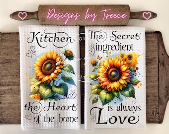 Delantal de cocina con diseño de girasoles para sublimación - Diseños PNG - Descarga digital instantánea, frases inspiradoras
