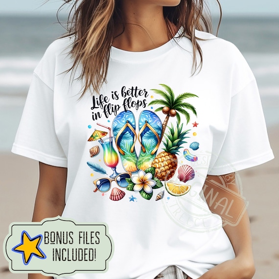 Life Is Better Beach Flip Flop Tshirt Life Is Better Beach Flip Flop Tshirt