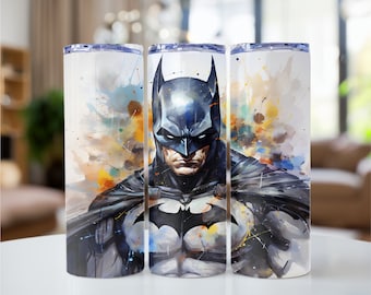 Superhero tumbler wrap, Sublimation, Bat 20 oz Skinny Tumbler, Sublimation Designs, Digital Download, PNG, Tumbler Wrap, Png file