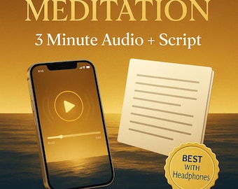 432 Hz Guided Meditation MP3: Stress Relief, Grounding & Self-Love (Instant Download)