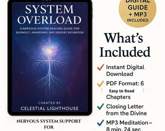 Guide de l'épuisement professionnel du système nerveux : livre électronique sur les soins personnels + méditation à 432 Hz (téléchargement numérique)