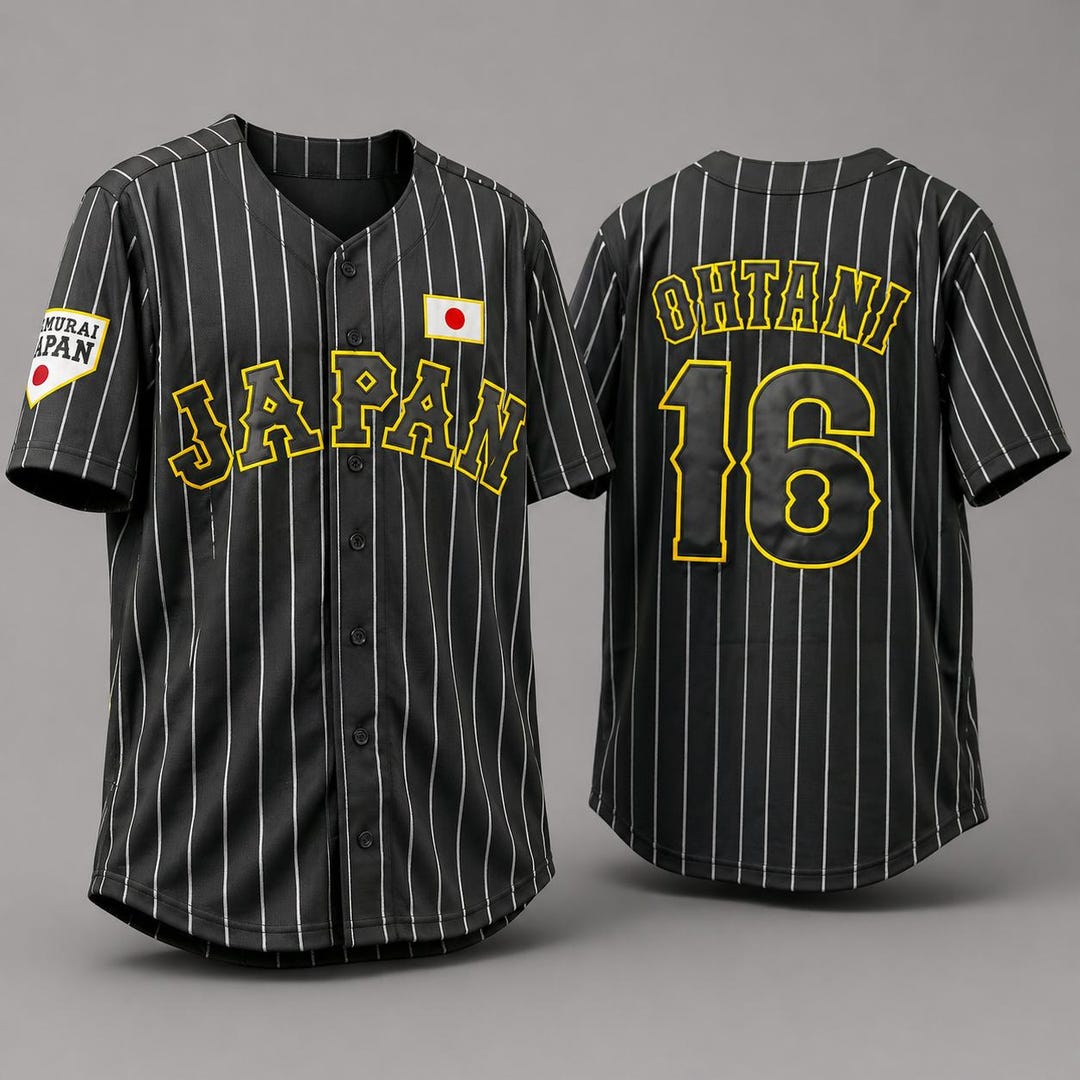 Throwback Baseball Jerseys Suzuki Ohtani #16 Team Japan Samurai