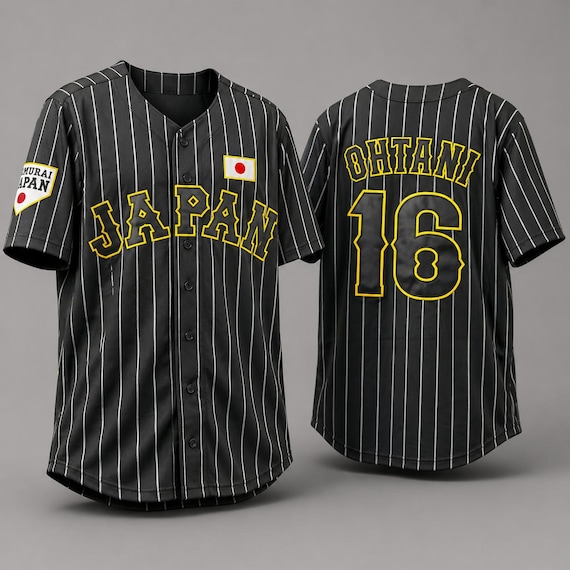 Throwback Baseball Jerseys Suzuki Ohtani #16 Team Japan Samurai
