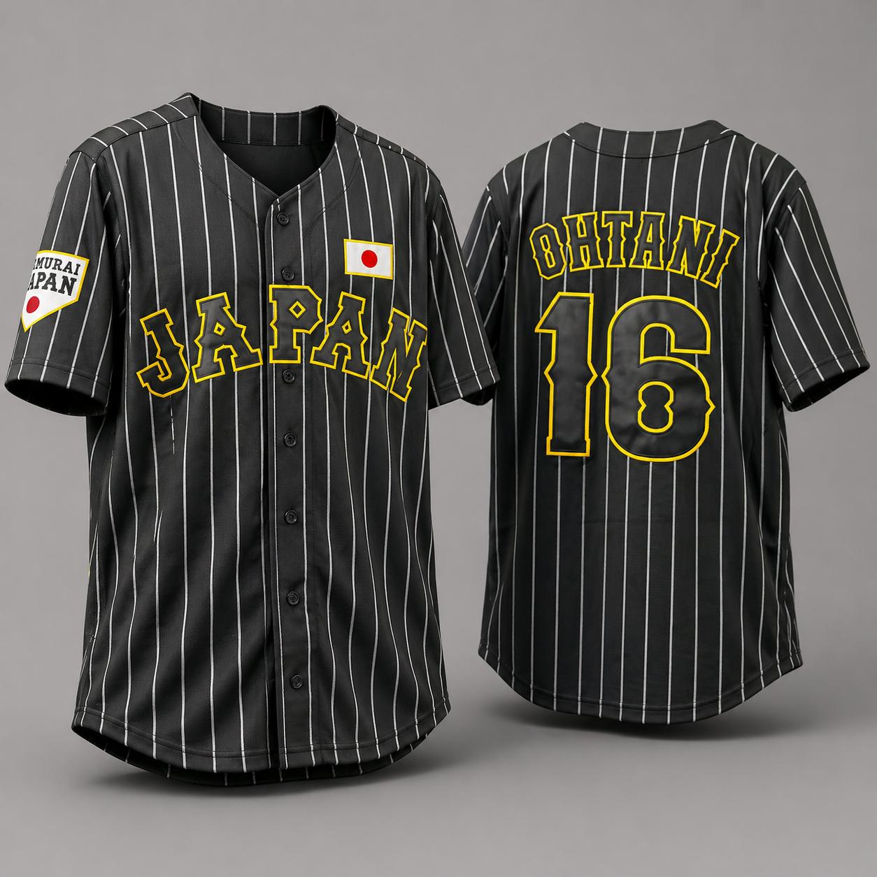 Throwback Baseball Jerseys Suzuki Ohtani #16 Team Japan Samurai