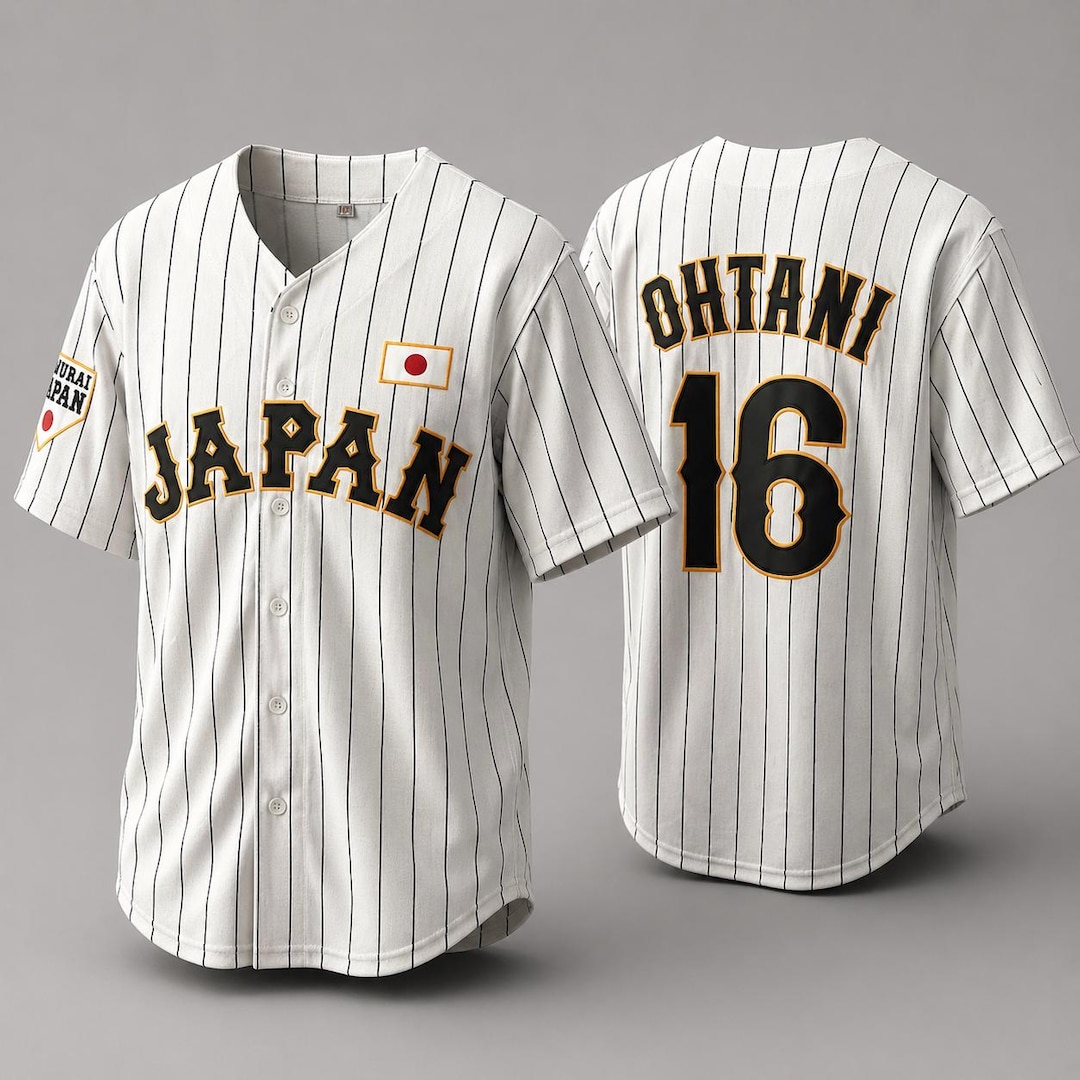 Throwback Baseball Jerseys Suzuki Ohtani #16 Team Japan Samurai