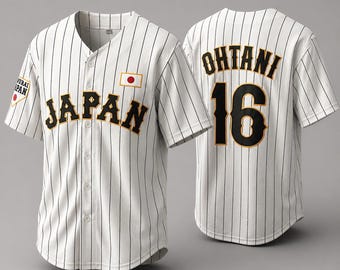 OHTANI 16 JAPAN ユニフォーム Shohei Ohtani #16 Japan World Baseball Classic Men's Replica