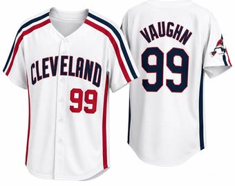 Custom Baseball Jerseys Men's Ricky Vaughn Movie Jersey #99 Stitched 90s Hip Hop Baseball Jerseys Shirts White Navy Gray Green