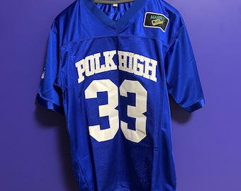 Football Jerseys Movie Al Bundy #33 Married with Children Polk High School Football Jerseys Sewn With Patch; gift shirt