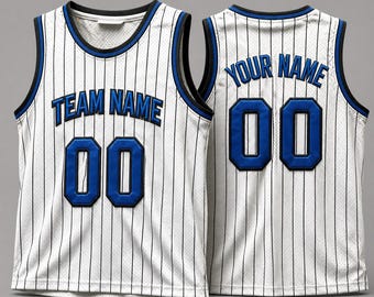 Custom Orlando Magic basketball jersey striped jersey Shaquille O'Neal No. 32 Embroidery Retro Jersey For Kids Adult Men Women Fans