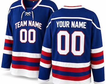 Custom Hockey Jerseys Stitched Letters & Numbers Doug The Thug #69 Glatt Halifax Highlanders CBlue hockey jerseys for men women and kids