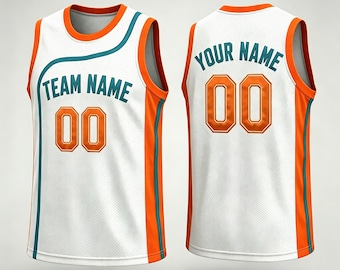 Custom Basketball Jersey, Custom Team Name and Number Jersey, Sports Jersey for Basketball Lovers, Game Day Apparel For Men Women and Youth