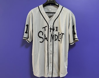 90s Movie The Sandlot #11 Baseball Jerseys Stitched Baseball Shirts Uniform for Men Women Baseball Lovers (Grey)