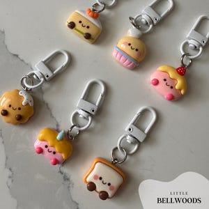 Cute Food Keychains | Kawaii Keychains | Adorable Miniature Food Charms | Bag Accessories