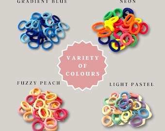 Mini Soft Nylon Hair Ties | Pack of 30 pcs | Baby Seamless Hair Ties | Girl Hair Elastics | Ponytail holders | Damage Free Non-Slip