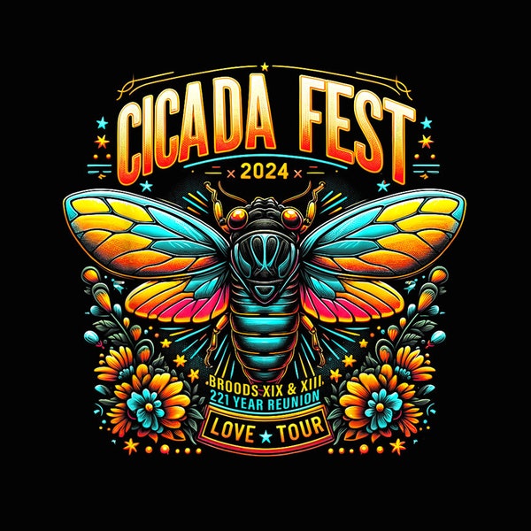 Entomology Cicada Fest 2024 Broods XIX & XIII Love Tour png