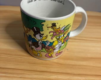 Walt Disney Applause Donald and Daisy Duck have a tip top easter mug
