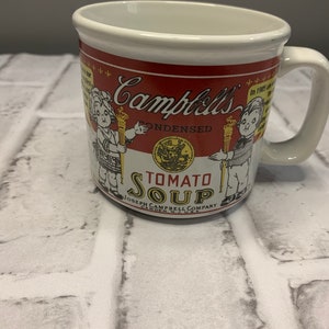Vintage 1999 Campbells soup gold medal Paris exhibition kids mug