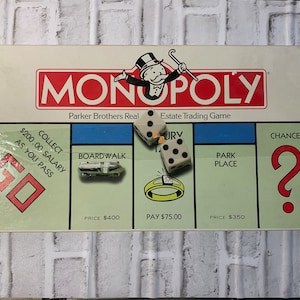 Vintage 1985 Monopoly by Parker Brothers