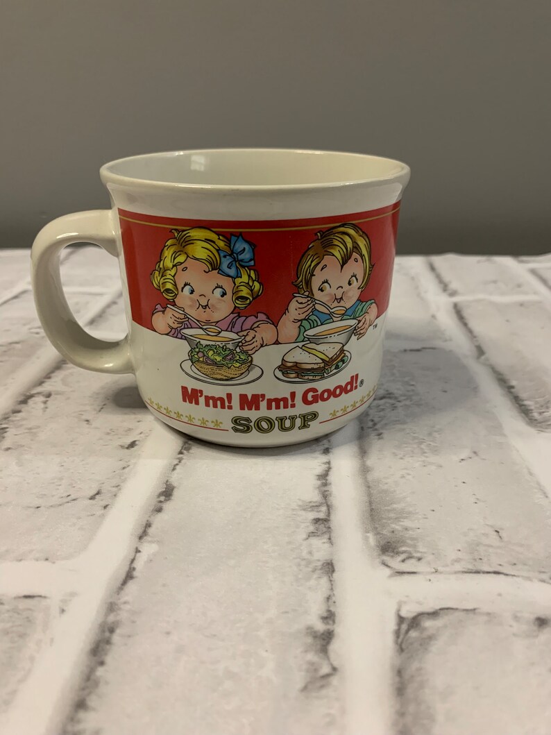 Vintage 1989 Campbells Red and White Label the Kids and Mm Good Soup