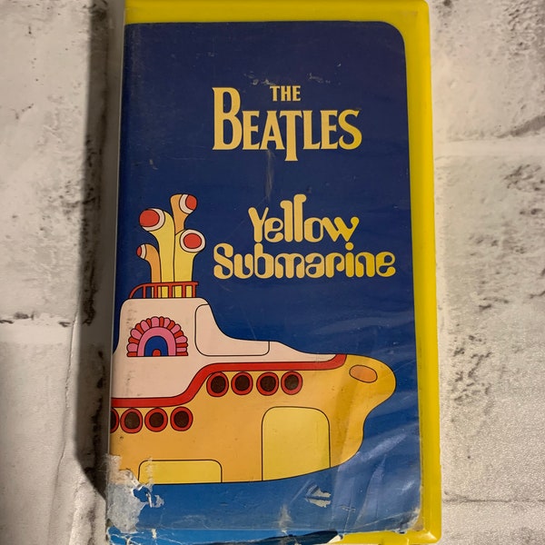 Vintage The Beatles yellow submarine VHS