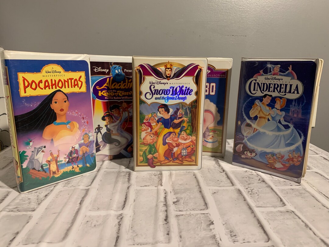 Vintage Walt Disney Masterpiece VHS Tape Collectors Pack Etsy