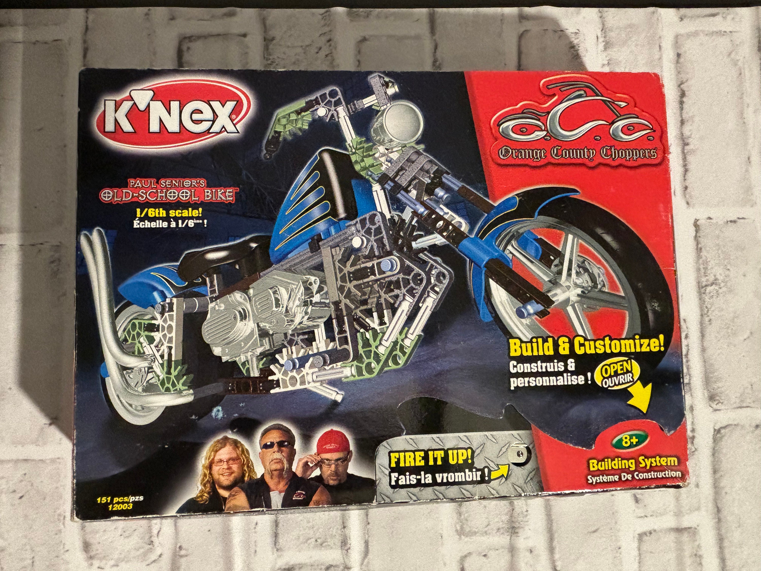 Vintage 2004 K'nex Orange County Chopper Toy Building Set - Etsy