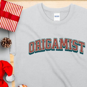 Origamist Unisex Sweatshirt, Origami Sweater, Origami Pullover, Origami Sweatshirt, Origami Lover, Paper Folding, Paper Folding Sweatshirt