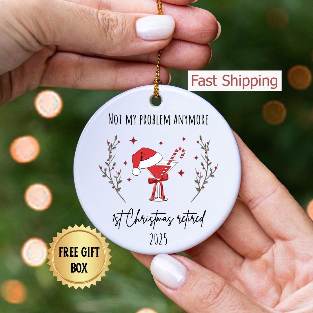 Personalized Retirement Ceramic Ornament, Employee Retire Party ...