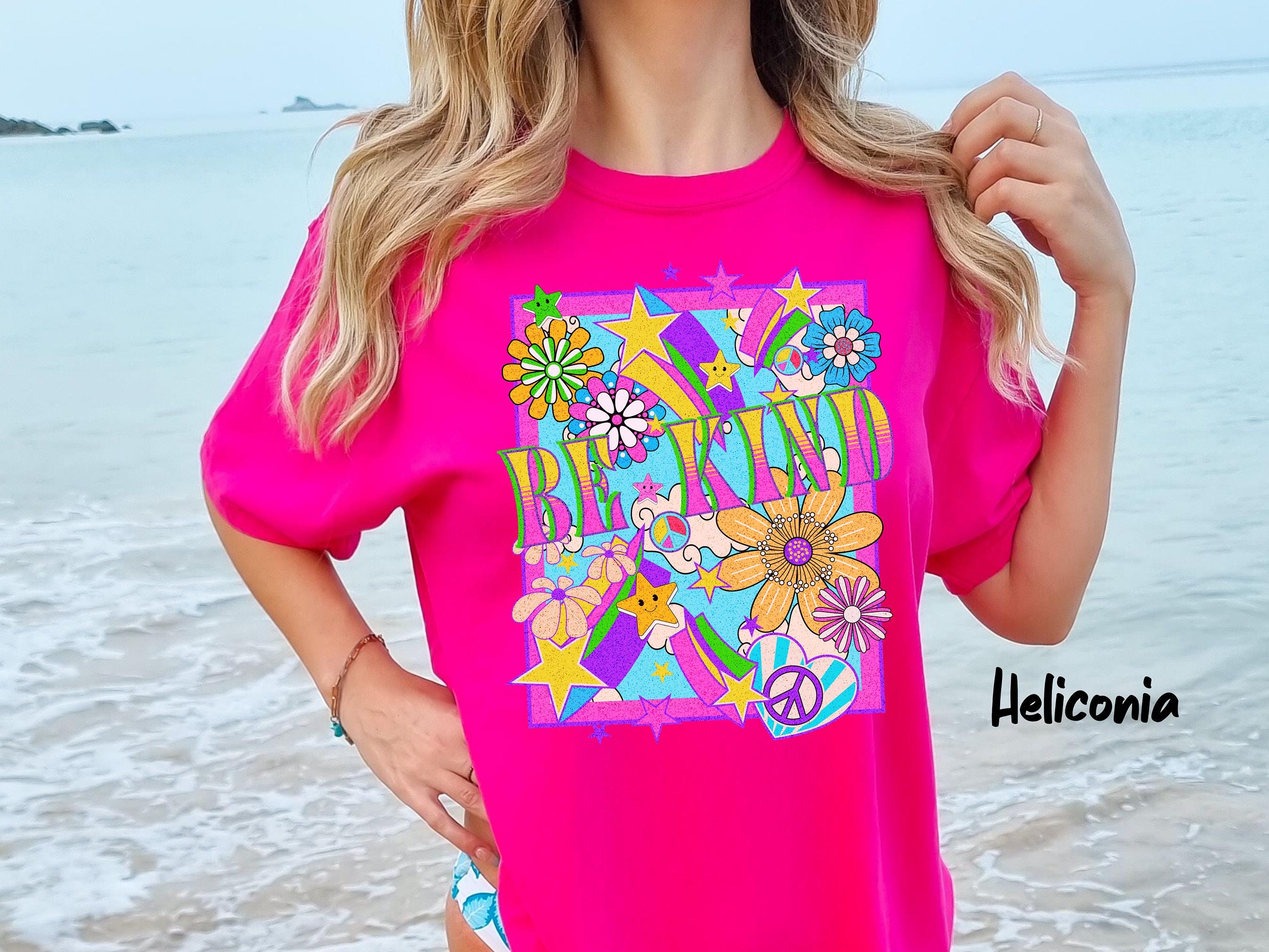Comfort Colors Be Kind T-Shirt, Retro Groovy Teacher Gift, Kindness Inspirational Motivational Cute Choose Kindness Tee, Back to School Tee