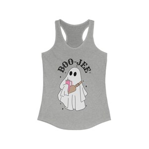 Boojee Shirt, BooJee Tank, Cute Ghost Tee, Halloween Workout Top, Halloween Racerback, Halloween Tshirt, Cute Ghost, BooJee, Bougie image 4