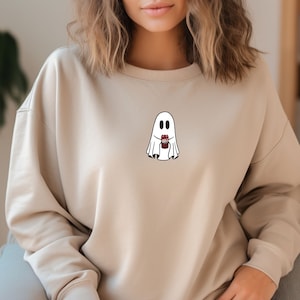 Dr. Pepper Ghost Sweatshirt, Ghost Drinking Dr. Pepper Shirt, BooJee, Diet Coke Ghost Tee, Spooky Season, Halloween Ghost Tshirt, Cute Ghost