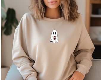 Dr. Pepper Ghost Sweatshirt, Ghost Drinking Dr. Pepper Shirt, BooJee, Diet Coke Ghost Tee, Spooky Season, Halloween Ghost Tshirt, Cute Ghost