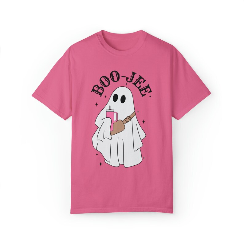 BooJee Shirt, BooJee Tee, Cute Ghost Tee, Comfort Colors Tee, Boujee Ghost Tshirt, Trendy Fall Tshirt, Halloween Shirt, Bougie, Boojee image 5