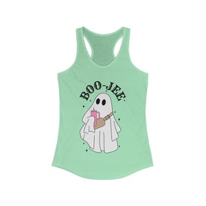 Boojee Shirt, BooJee Tank, Cute Ghost Tee, Halloween Workout Top, Halloween Racerback, Halloween Tshirt, Cute Ghost, BooJee, Bougie image 2
