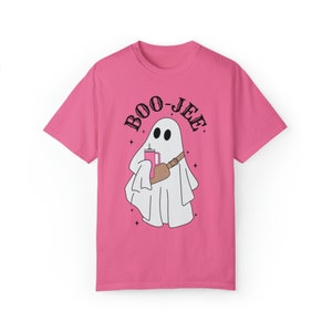 BooJee Shirt, BooJee Tee, Cute Ghost Tee, Comfort Colors Tee, Boujee Ghost Tshirt, Trendy Fall Tshirt, Halloween Shirt, Bougie, Boojee image 2