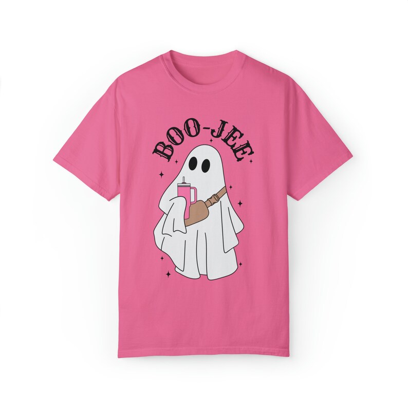 BooJee Shirt, BooJee Tee, Cute Ghost Tee, Comfort Colors Tee, Boujee Ghost Tshirt, Trendy Fall Tshirt, Halloween Shirt, Bougie, Boojee image 2