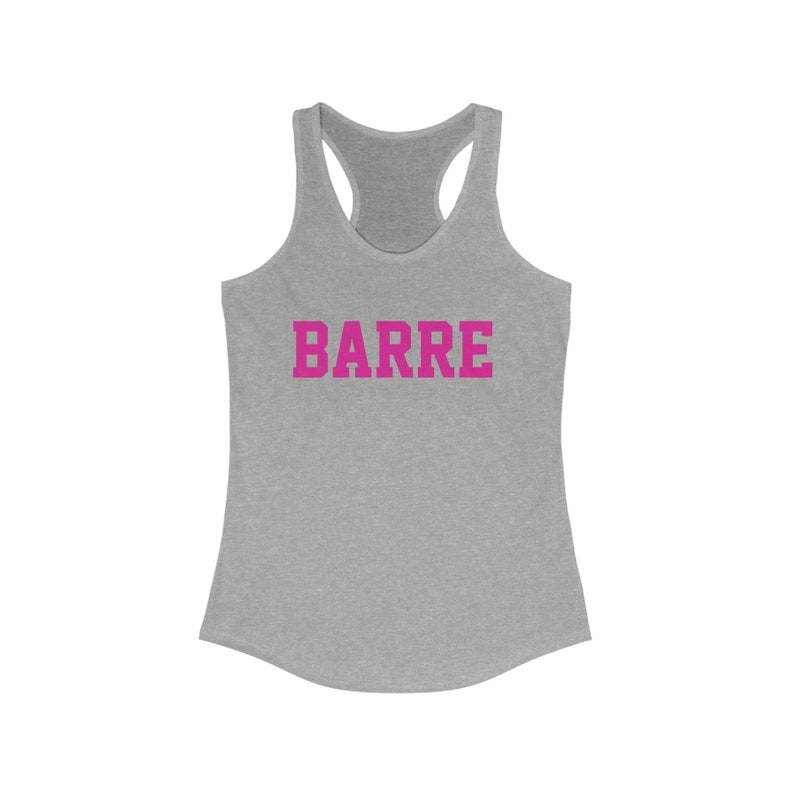Barre Tank, Barre Workout Shirt, Barre, Fitness Bekleidung, Pilates Tee, Barre Geschenke, Pilates Geschenk, Yoga, Barre Instructor, Workout Tank,Ballet Bild 7