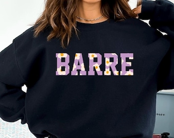 Barre übergroßes Rundhals-Sweatshirt, Barre Workout-Pullover, Pilates und Yoga-Crew, Barre-Instruktor Geschenk, Pure Barre, Barrebie Shirt