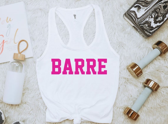 Barre Tank, Barre Workout Shirt, Barre, Fitness Apparel, Pilates Tee, Barre Gifts, Pilates Gift, Yoga, Barre Instructor, Workout Tank,Ballet
