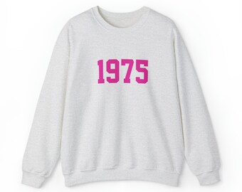 1975 Geburtstag Sweatshirt, 70s Baby, Custom Geburtstag Sweatshirt, 1975 Geburtstag Shirt, Geburtstag Geschenk für sie, 1975
