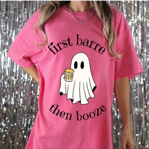 Koszulka na Halloween Barre, Koszulka na Barre, Halloween Barre, Pure Barre, Ubrania na Barre, First Barre, Pilates, Instruktor Barre, Uroczy Duch