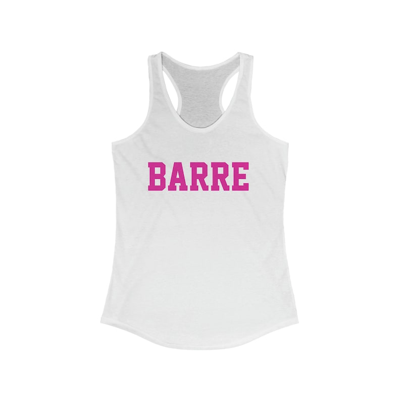Barre Tank, Barre Workout Shirt, Barre, Fitness Bekleidung, Pilates Tee, Barre Geschenke, Pilates Geschenk, Yoga, Barre Instructor, Workout Tank,Ballet Bild 3