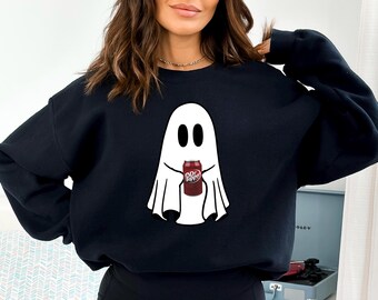 Pepper Gespenst Sweatshirt, Ghost Halte Drink Pullover, Diet Coke Geist, Boojee Geist Rundhalsausschnitt, Dr Pepper is Life Shirt
