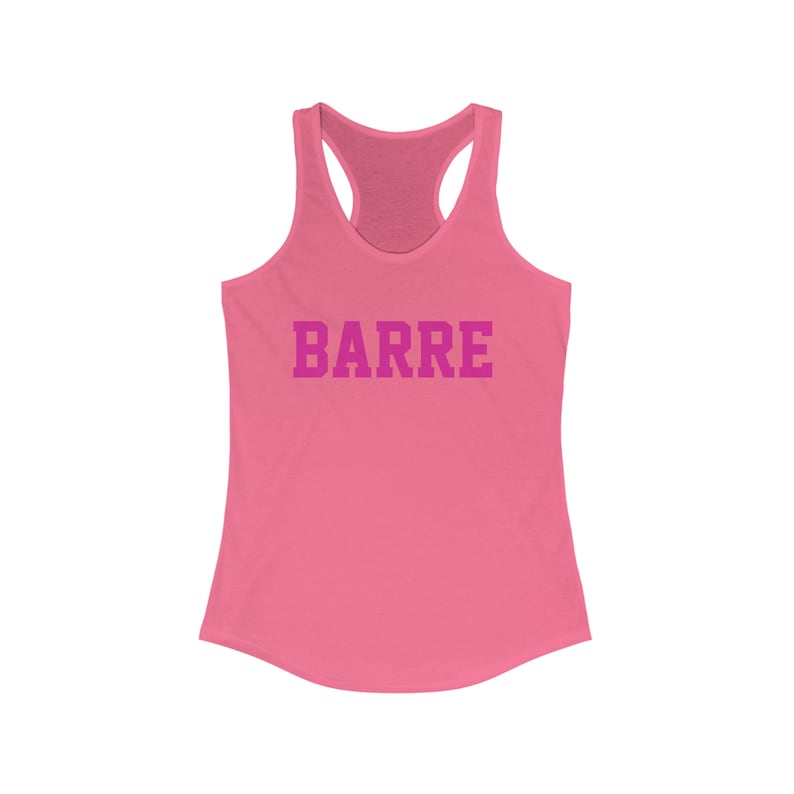 Barre Tank, Barre Workout Shirt, Barre, Fitness Bekleidung, Pilates Tee, Barre Geschenke, Pilates Geschenk, Yoga, Barre Instructor, Workout Tank,Ballet Bild 4