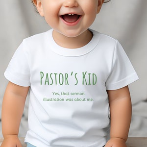 Pastor's Kid Baby T-Shirt: Soft Cotton Preacher's Baby Tee