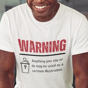 Pastor Appreciation Gift, T Shirt for Preacher, Minister T-Shirt Gift, Funny Pastor Shirt, Pastor Warning Tee, Gift for Pastor