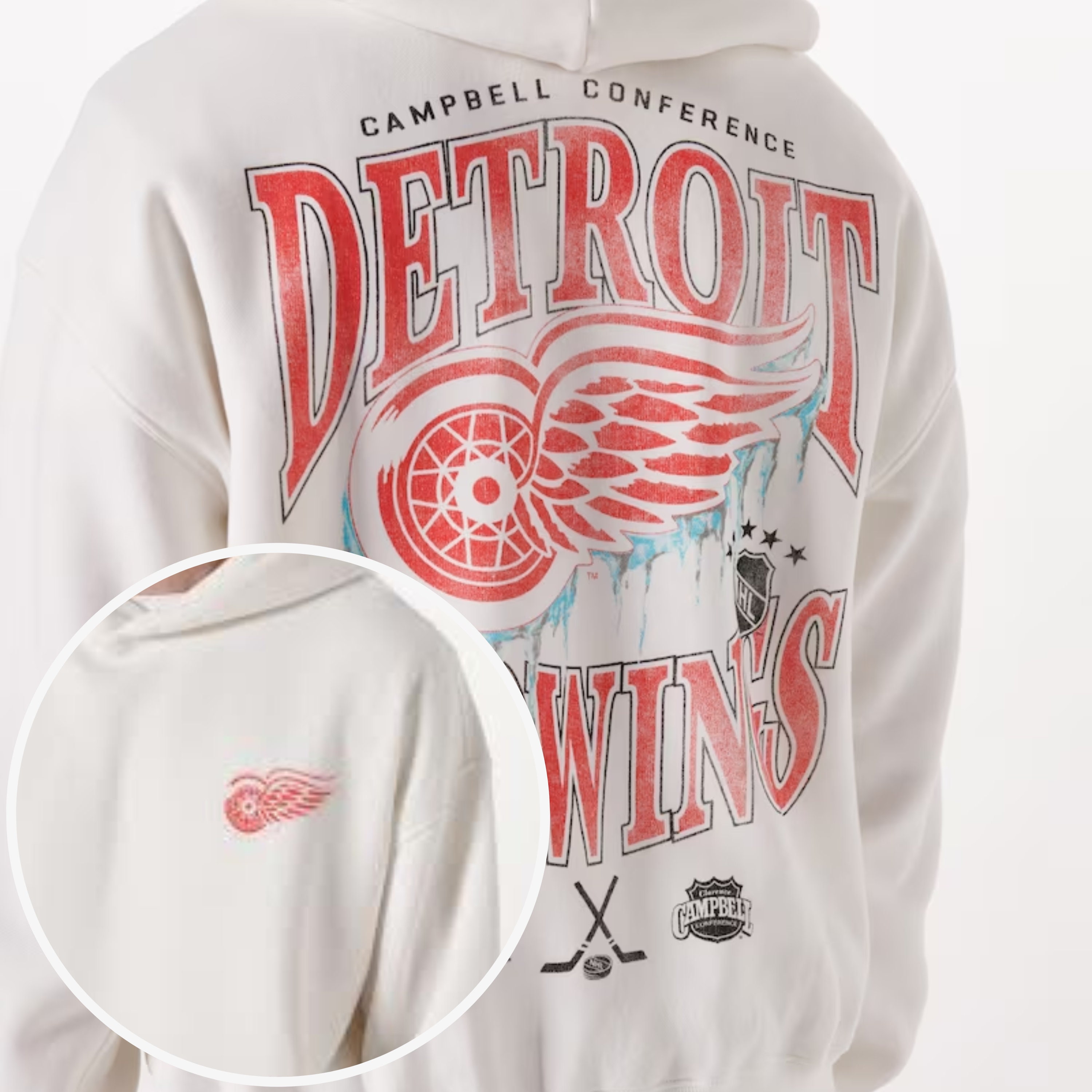 Vintage Reebok Detroit Red Wings Hoodie S - Red – ENDKICKS