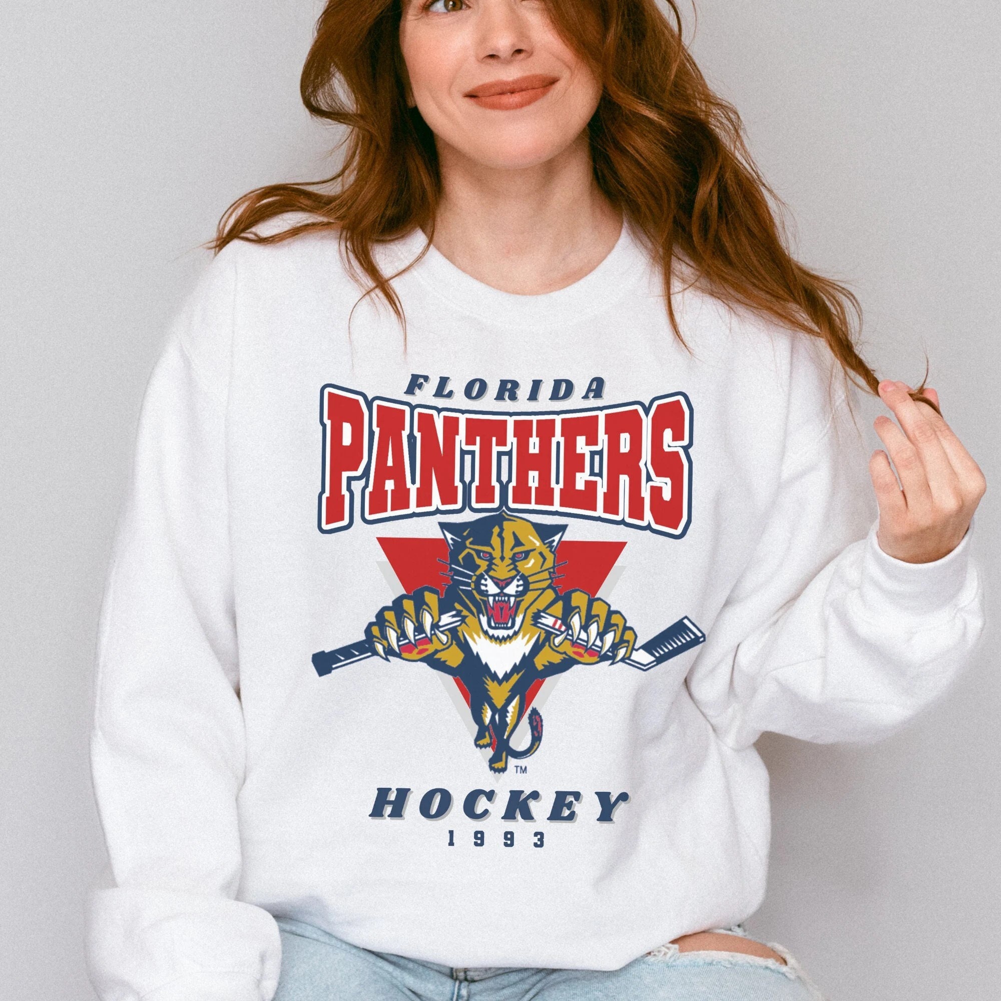 New Original Large 1993 Florida Panthers Shirt90s Florida -  Denmark